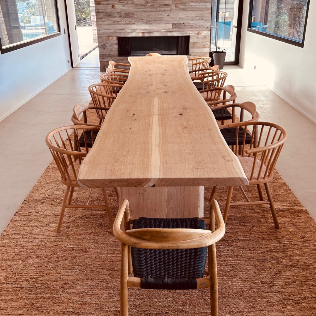 Table d'hôte en chêne massif français