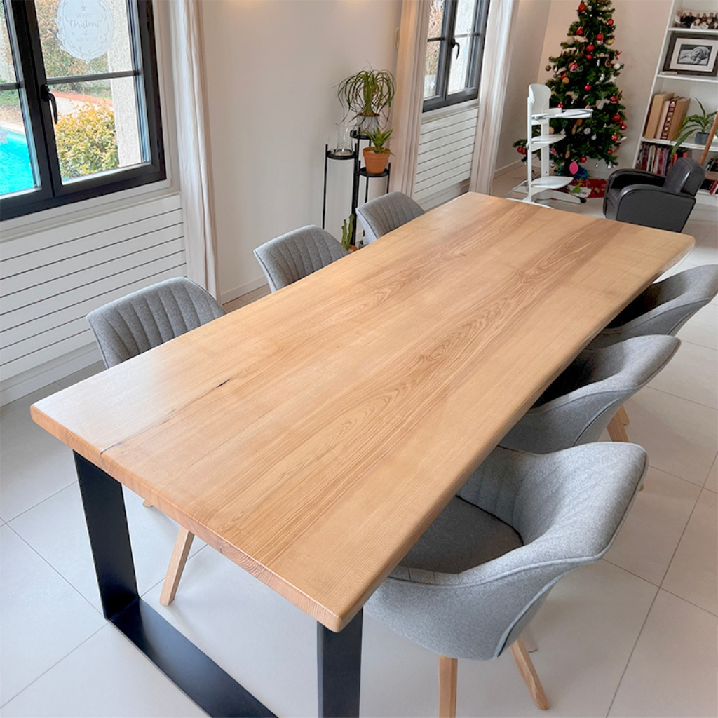 Table familiale en frêne massif français – Image 2